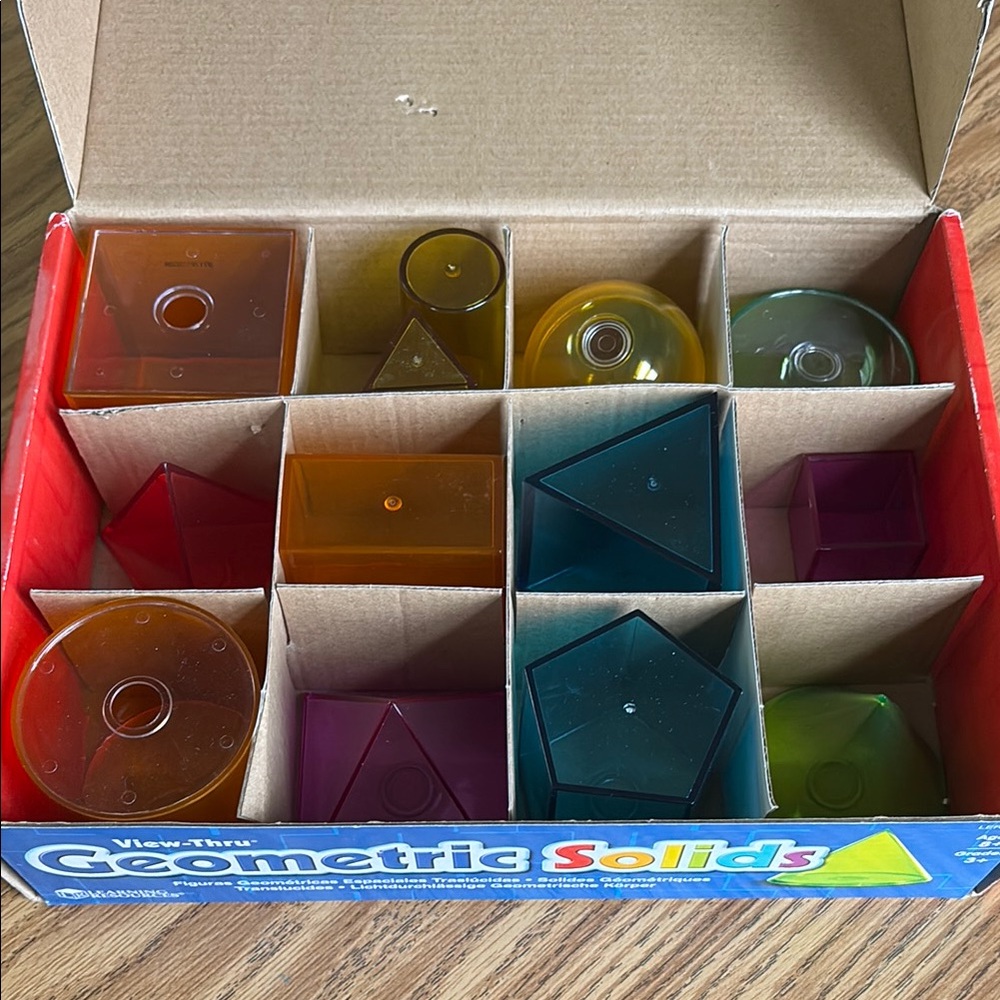 View-Thru Geometric Solids, Assorted Colors - Picture 2 of 3